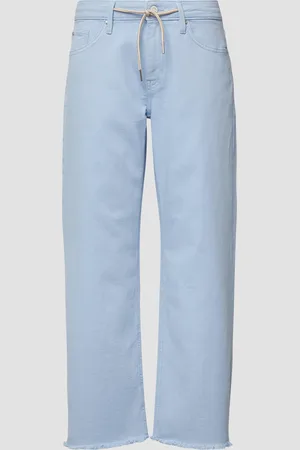 QS by s.Oliver Cropped-Jeans Karolin / Regular Fit / Mid Rise / Straight Leg / offener Saum, Damen