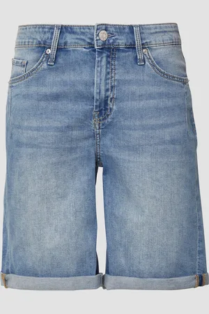 QS by s.Oliver Bermuda-Jeans Karolin / Regular Fit / Mid Rise / Turn-up, Damen