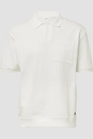 QS by s.Oliver Poloshirt im Relaxed Fit mit Strutur-Streifen, Herren