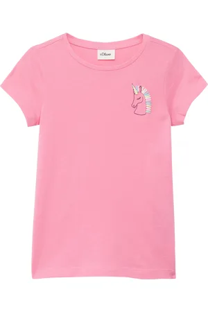 QS by s.Oliver Ausgestelltes T-Shirt mit Printdetail, Kinder