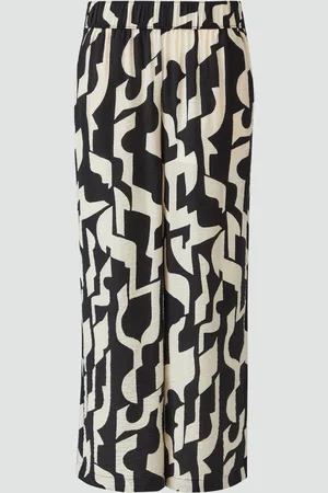 QS by s.Oliver Strukturierte Culotte mit Elastikbund und Eingrifftaschen, Damen