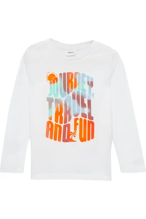 QS by s.Oliver Jersey-Longsleeve mit Frontprint, Kinder