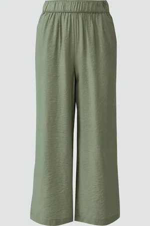 QS by s.Oliver Strukturierte Culotte mit Elastikbund und Eingrifftaschen, Damen