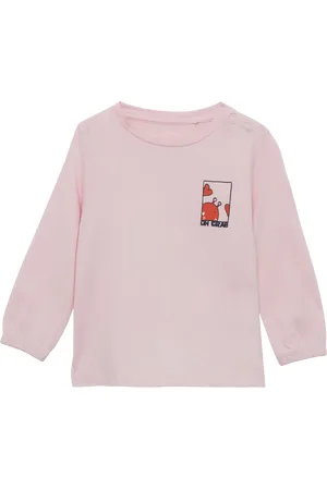 QS by s.Oliver Longsleeve in A-Shape mit Front- und Rückenprint, Babys