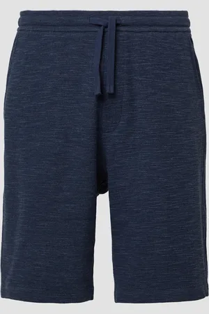 QS by s.Oliver Detroit: Strukturierte Sweat-Bermuda im Relaxed Fit, Herren