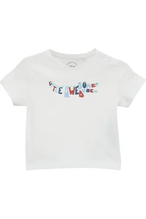 QS by s.Oliver Weiches Jersey-T-Shirt mit gummiertem Frontprint, Babys