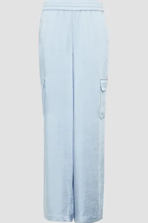 QS by s.Oliver Satinierte Cargohose im Relaxed Fit mit Elastikbund, Damen