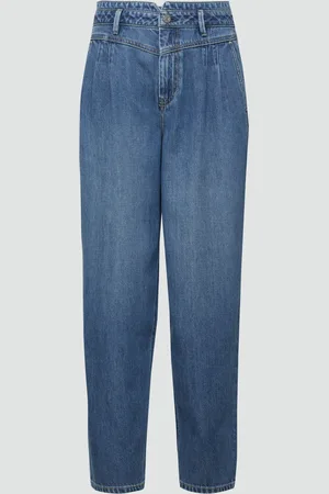 QS by s.Oliver Ankle-Jeans / Relaxed Fit / High Rise / Barrel Leg / Frontpasse, Damen