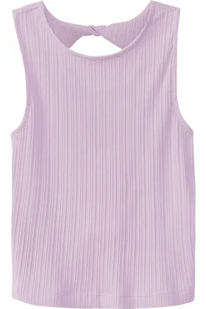 QS by s.Oliver Elastisches Top aus Rippware mit Cut Out, Mädchen