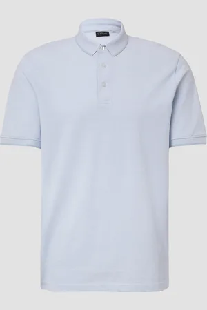 QS by s.Oliver Poloshirt aus meliertem Baumwollpiqué, Herren