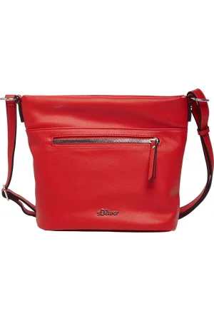 QS by s.Oliver City-Bag mit längenverstellbarem Riemen und Logo-Detail, Damen