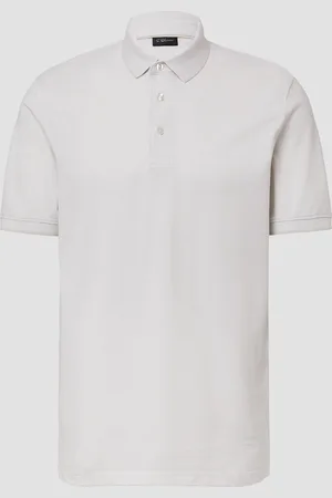QS by s.Oliver Poloshirt aus meliertem Baumwollpiqué, Herren