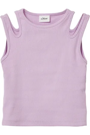 QS by s.Oliver Geripptes Tanktop mit Cut-outs, Kinder