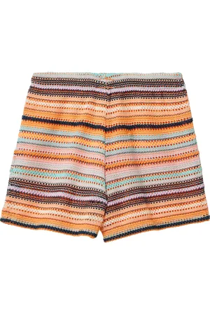 QS by s.Oliver Wide-Leg-Shorts mit gestrickten Streifen und Jerseyfutter, Kinder