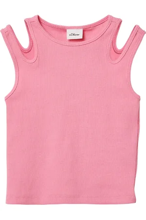 QS by s.Oliver Geripptes Tanktop mit Cut-outs, Kinder