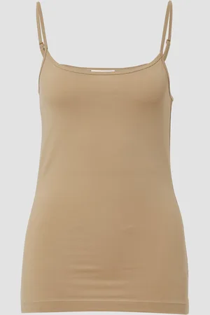 QS by s.Oliver Top mit verstellbaren Spaghettiträgern im Slim Fit, Damen