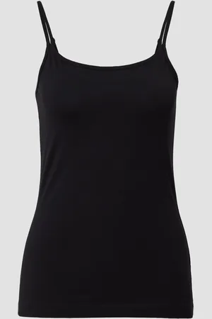 QS by s.Oliver Top mit verstellbaren Spaghettiträgern im Slim Fit, Damen