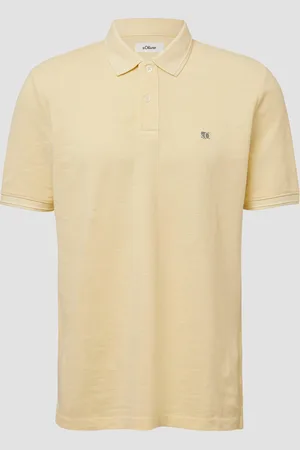 QS by s.Oliver Poloshirt mit kleinem Labelpatch und Flammgarnstruktur, Herren