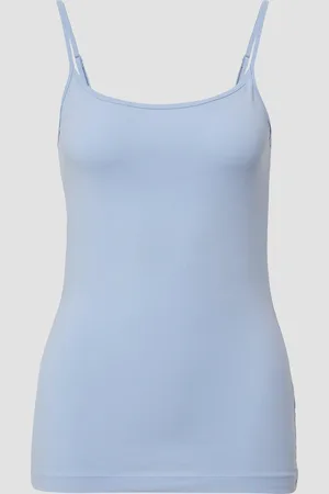 QS by s.Oliver Top mit verstellbaren Spaghettiträgern im Slim Fit, Damen