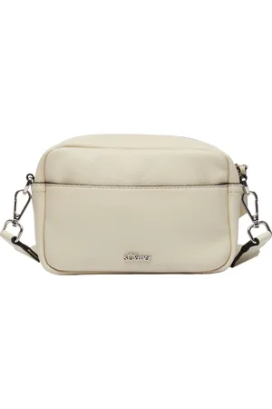 QS by s.Oliver Camera-Bag mit Logo-Schultergurt und Reißverschluss, Damen