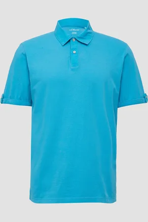 QS by s.Oliver Jersey-Poloshirt mit Ärmel-Detail, Herren