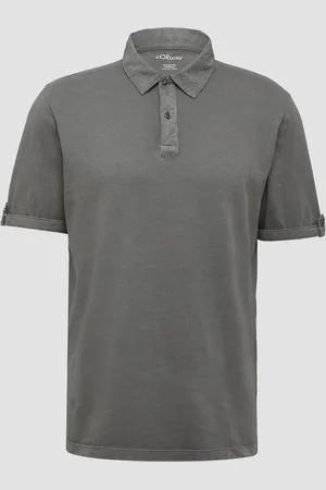 QS by s.Oliver Jersey-Poloshirt mit Ärmel-Detail, Herren
