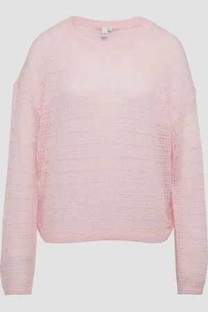 QS by s.Oliver Leichter Pullover mit Ajourmuster, Damen