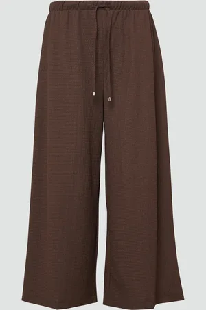 QS by s.Oliver Strukturierte Culotte mit Elastikbund, Damen