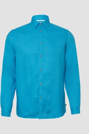 QS by s.Oliver Regular Fit: Hemd aus Leinen mit Button-Down-Kragen, Herren