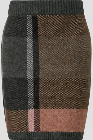 QS by s.Oliver Strickrock in kariertem Muster, Damen
