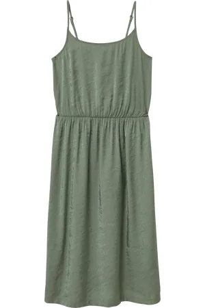 QS by s.Oliver Glänzendes Spaghettiträger-Kleid aus Viskosemix mit elastischer Taille, Mädchen