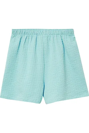 QS by s.Oliver Strukturierte Shorts mit hohem Bund, Mädchen