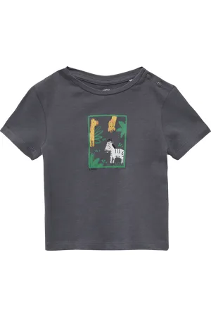 QS by s.Oliver Weiches Jersey-Shirt mit Druckknöpfen und Frontprint, Babys