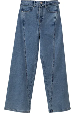 QS by s.Oliver Jeans / Regular Fit / High Rise / Wide Leg / Waschung / Textilgürtel, Mädchen