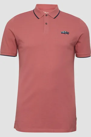 QS by s.Oliver Poloshirt aus Piqué mit Stickerei und Ford®-Artwork, Herren