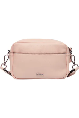 QS by s.Oliver Camera-Bag mit Logo-Schultergurt und Reißverschluss, Damen
