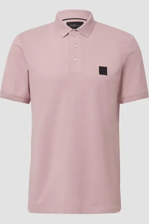 QS by s.Oliver Piqué-Poloshirt aus Baumwollstretch mit Label-Patch, Herren