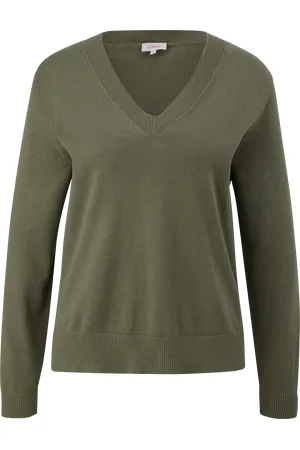 QS by s.Oliver Feinstrickpullover aus Viskosemix, Damen