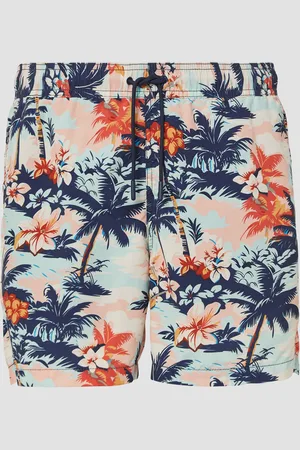 QS by s.Oliver Badeshorts mit All-over-Print und Eingrifftaschen, Herren