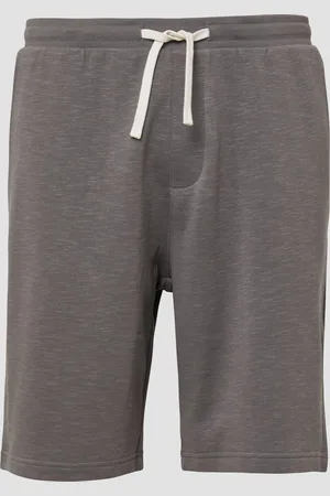 QS by s.Oliver Detroit: Sweat-Bermuda mit Flammgarnstruktur im Relaxed Fit, Herren