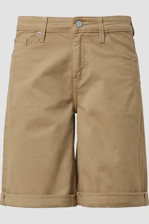 QS by s.Oliver Jeans-Bermuda Karolin / Straight Fit / Mid Rise / Straight Leg, Damen