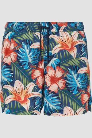 QS by s.Oliver Badeshorts mit All-over-Print und Eingrifftaschen, Herren