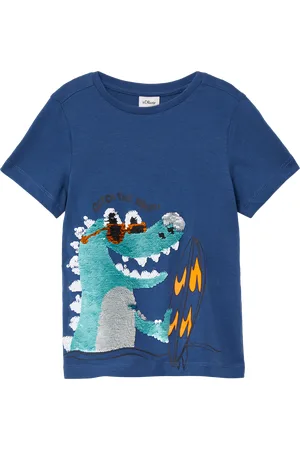 QS by s.Oliver Jersey-T-Shirt mit Wendepailletten, Kinder
