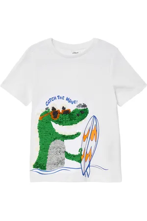 QS by s.Oliver Jersey-T-Shirt mit Wendepailletten, Kinder