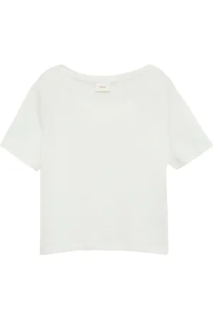 QS by s.Oliver Verkürztes Rippshirt im Slim Fit, Mädchen