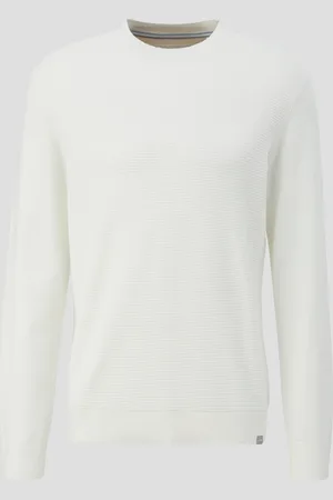 QS by s.Oliver Strickpullover mit Waffelpiqué-Muster, Herren