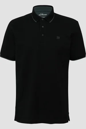 QS by s.Oliver Sportives Piqué-Poloshirt mit Kontrast-Details, Herren