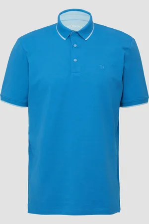 QS by s.Oliver Sportives Piqué-Poloshirt mit Kontrast-Details, Herren