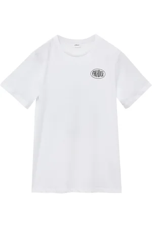 QS by s.Oliver Baumwoll-T-Shirt mit Front- und Rückenprint, Jungen