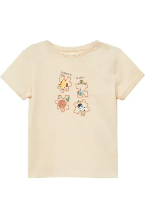 QS by s.Oliver T-Shirt mit Ärmelumschlag und Frontprint, Babys